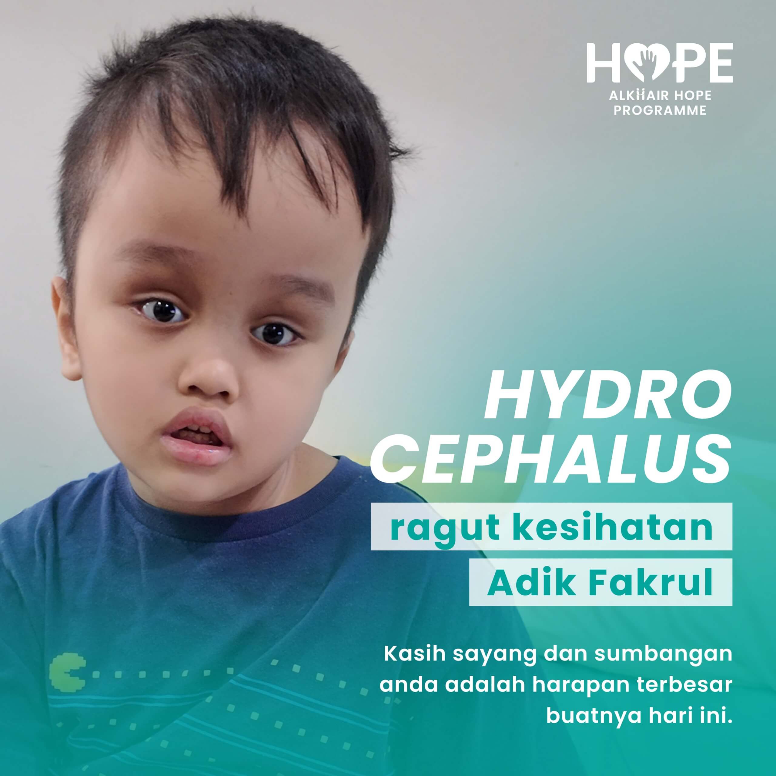 Sejak bayi, Fakrul diuji dengan Hydrocephalus yang menekan otaknya. Usia dua tahun, dia disahkan menghidap Autisme dan GDD, menjadikannya berbeza daripada kanak-kanak lain seusianya.